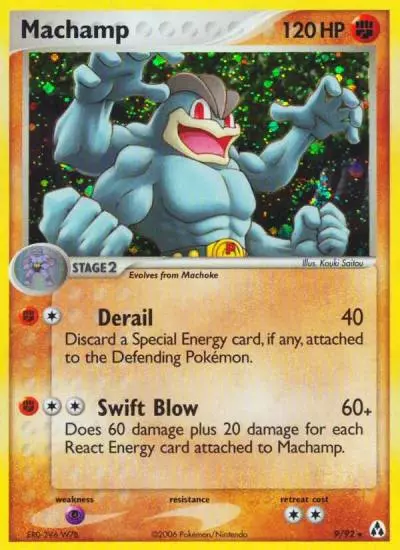 Machamp 9/92 Legend Maker Pokemon card