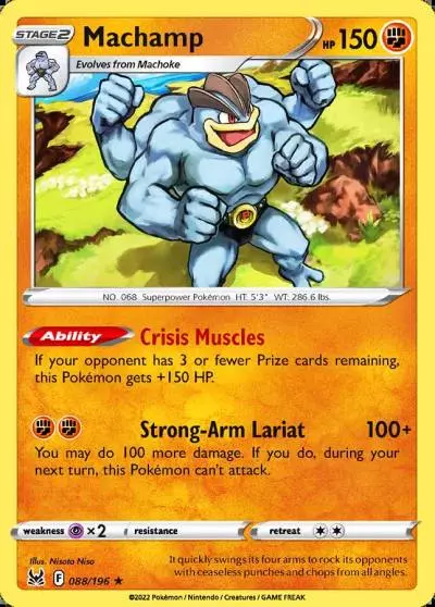 Machamp 88/196 Lost Origin Pokemon card