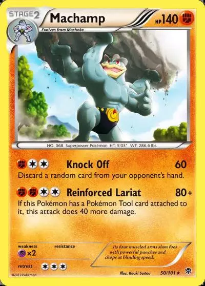 Machamp 50/101 Plasma Blast Pokemon card