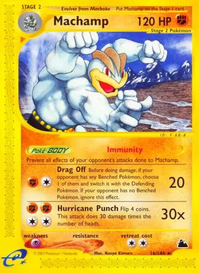 Machamp 16/144 Skyridge Pokemon card