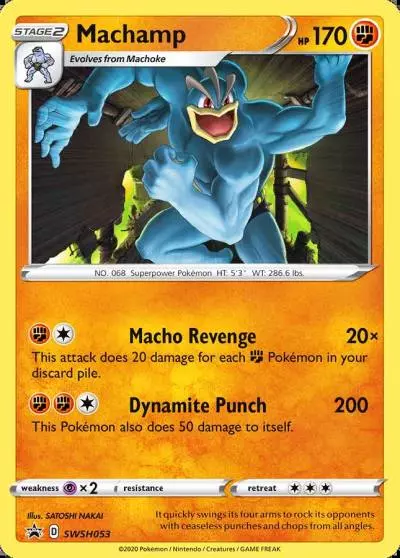 Machamp SWSH053/307 SWSH Black Star Promos Pokemon card
