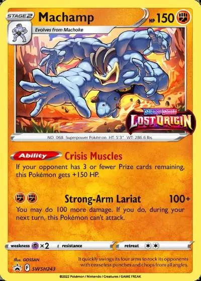Machamp SWSH243/307 SWSH Black Star Promos Pokemon card