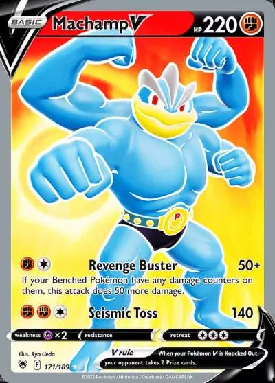Machamp V 171/189 Astral Radiance Pokemon card