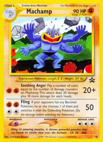 Machamp 43/53 Wizards Black Star Promos Pokemon card