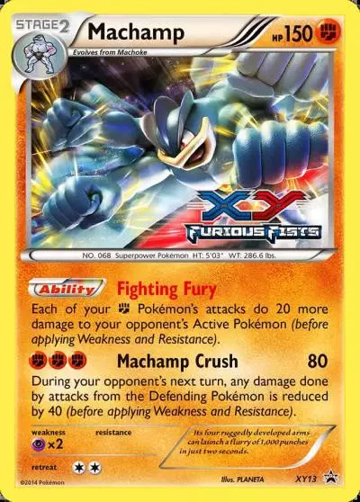 Machamp XY13/211 XY Black Star Promos Pokemon card