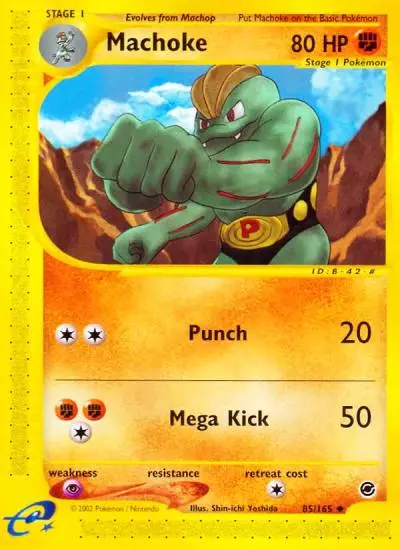 Machoke 85/165 Expedition Base Set Pokemon card