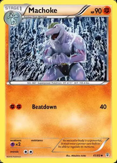 Machoke 41/83 Generations Pokemon card