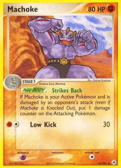 Machoke 41/101 Hidden Legends Pokemon card