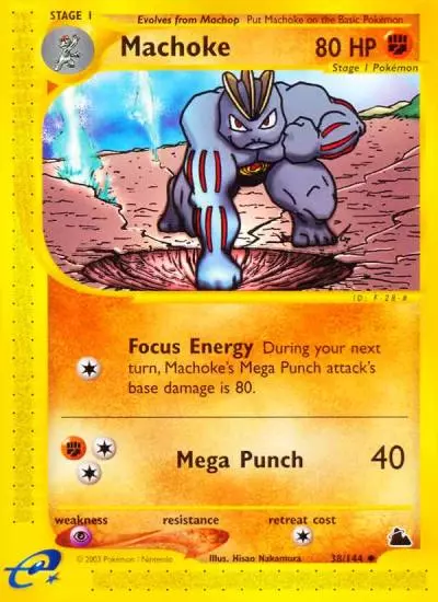 Machoke 38/144 Skyridge Pokemon card
