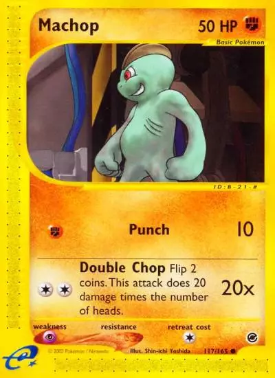 Machop 117/165 Expedition Base Set Pokemon card