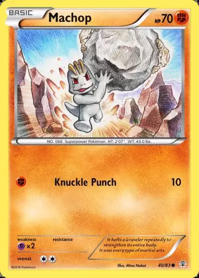 Machop 40/83 Generations Pokemon card