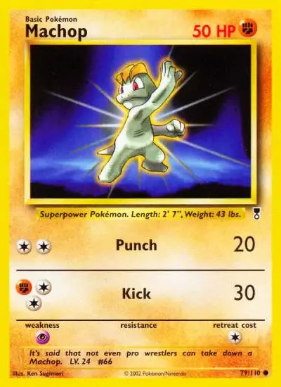 Machop 79/110 Legendary Collection Pokemon card