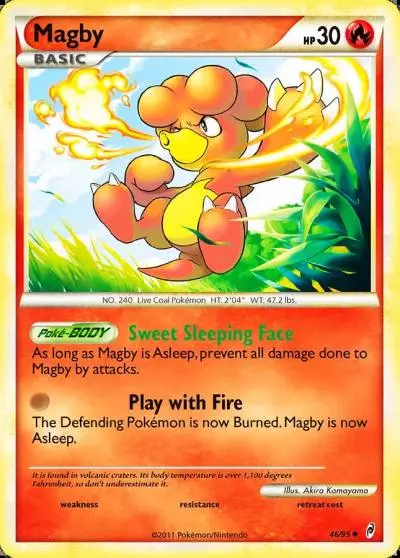 Magby 46/95 Call of Legends Pokemon card