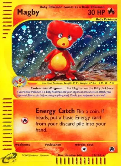 Magby 17/165 Expedition Base Set Pokemon card