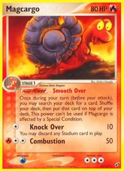 Magcargo 20/107 Deoxys Pokemon card