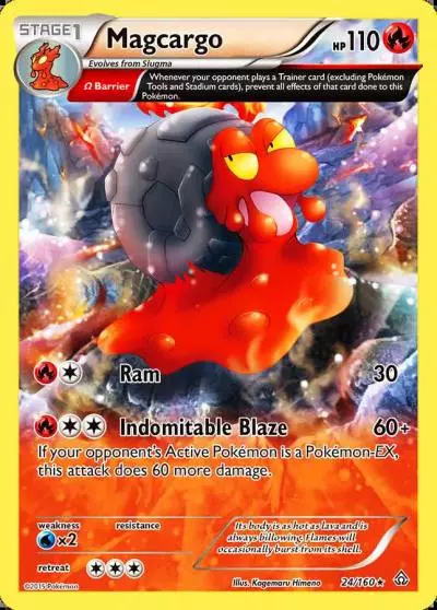 Magcargo 24/160 Primal Clash Pokemon card