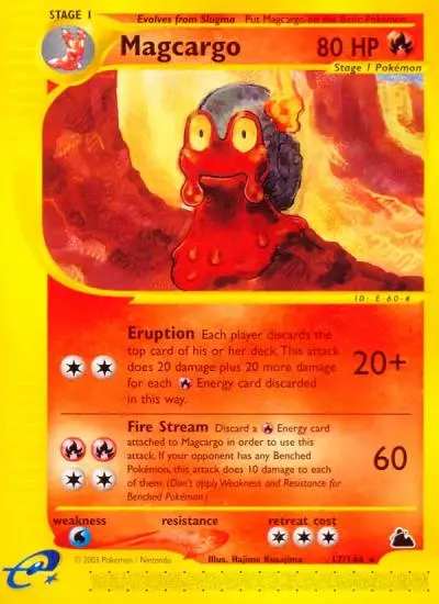Magcargo 17/144 Skyridge Pokemon card