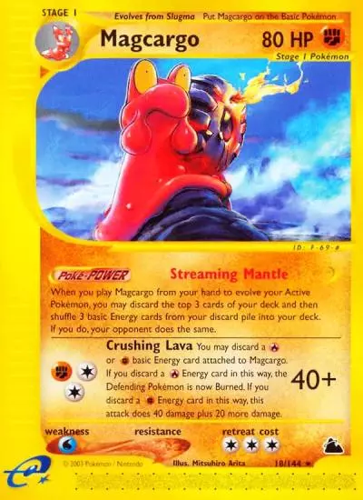 Magcargo 18/144 Skyridge Pokemon card