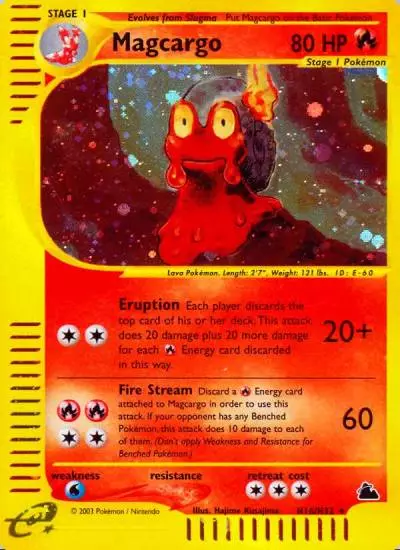 Magcargo H16/144 Skyridge Pokemon card
