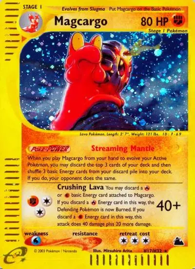 Magcargo H17/144 Skyridge Pokemon card