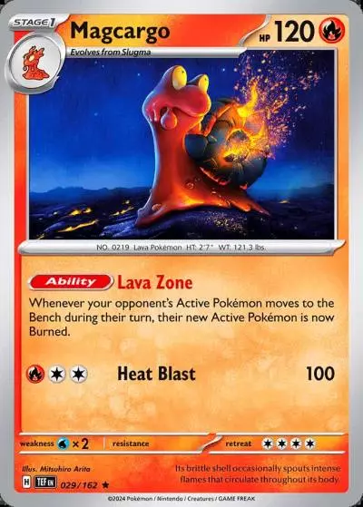 Magcargo 29/162 Temporal Forces Pokemon card
