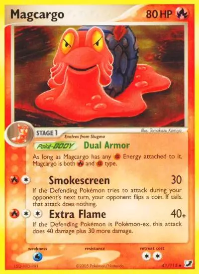 Magcargo 41/115 Unseen Forces Pokemon card