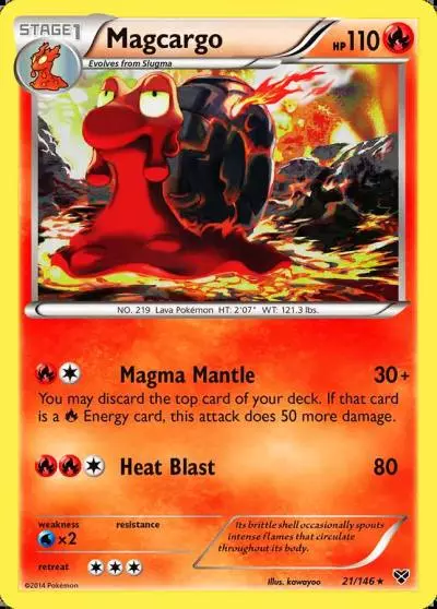 Magcargo 21/146 XY Pokemon card