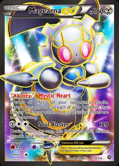 Magearna-EX 110/114 Steam Siege Pokemon card