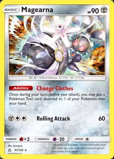 Magearna 91/156 Ultra Prism Pokemon card
