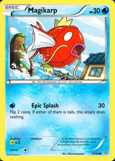 Magikarp 19/98 Ancient Origins Pokemon card