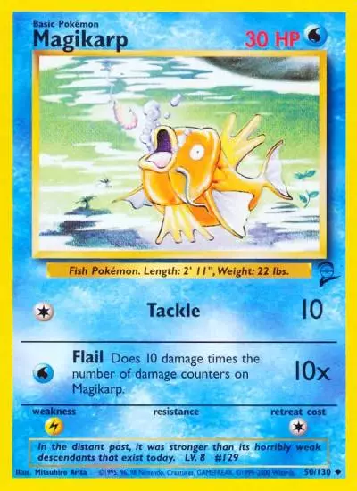Magikarp 50/130 Base Set 2 Pokemon card