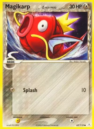 Magikarp δ 69/110 Holon Phantoms Pokemon card