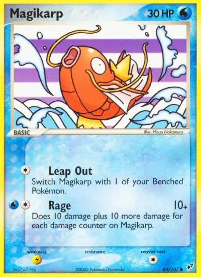 Magikarp 64/107 Deoxys Pokemon card