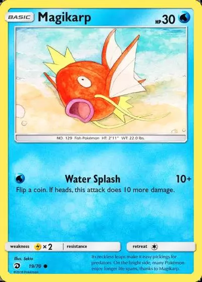 Magikarp 19/70 Dragon Majesty Pokemon card