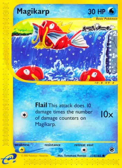 Magikarp 118/165 Expedition Base Set Pokemon card