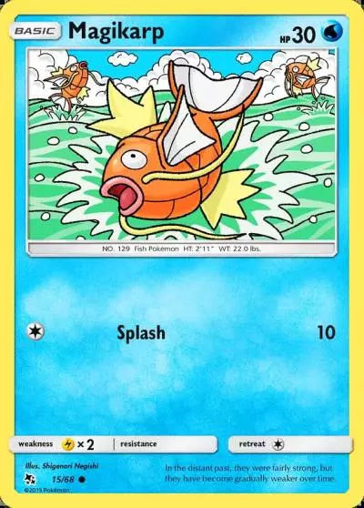 Magikarp 15/68 Hidden Fates Pokemon card