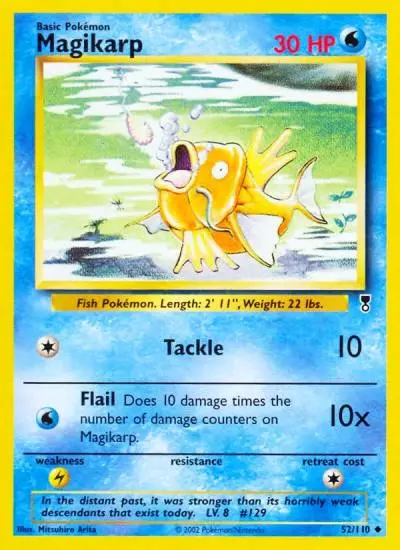 Magikarp 52/110 Legendary Collection Pokemon card