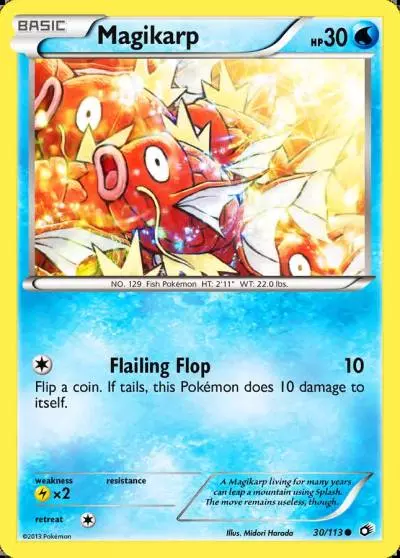 Magikarp 30/113 Legendary Treasures Pokemon card
