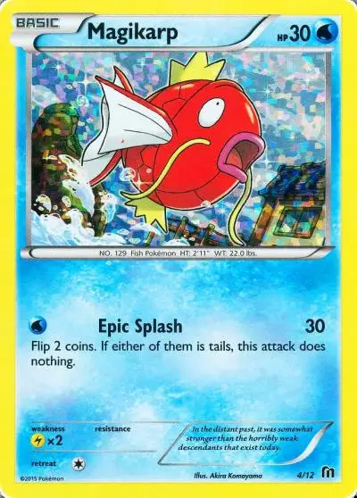 Magikarp 4/12 McDonald's Collection 2016 Pokemon card