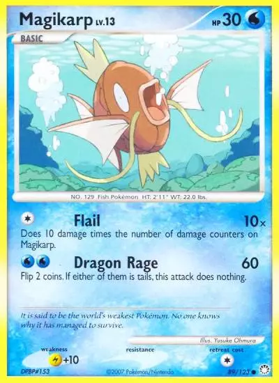 Magikarp 89/123 Mysterious Treasures Pokemon card
