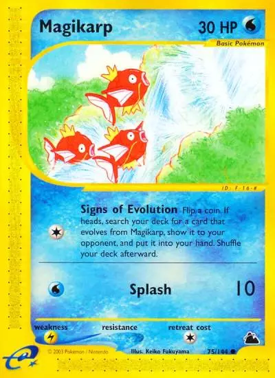 Magikarp 75/144 Skyridge Pokemon card