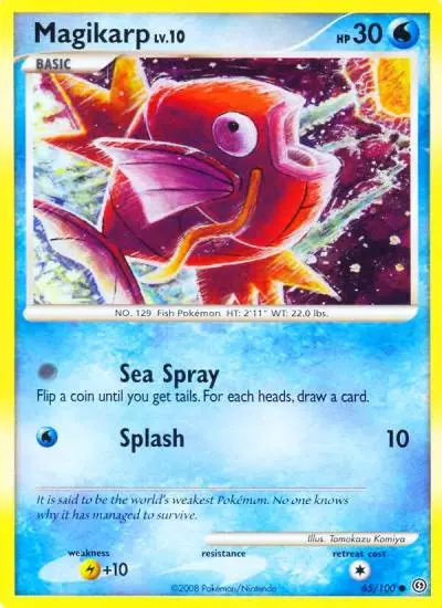Magikarp 65/100 Stormfront Pokemon card