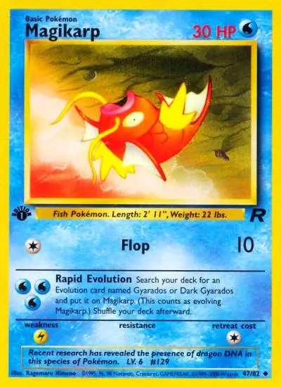 Magikarp 47/82 Team Rocket Pokemon card