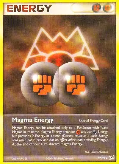 Magma Energy 87/95 Team Magma vs Team Aqua Pokemon card