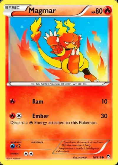 Magmar 10/111 Furious Fists Pokemon card
