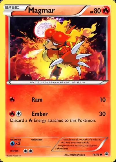 Magmar 16/83 Generations Pokemon card