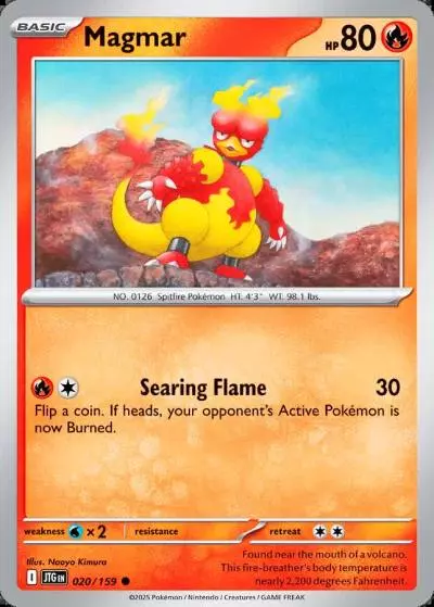 Magmar 20/159 Journey Together Pokemon card