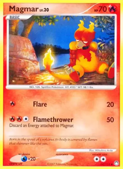 Magmar 54/123 Mysterious Treasures Pokemon card