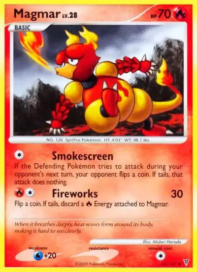 Magmar 65/147 Supreme Victors Pokemon card