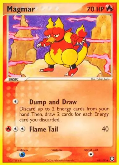 Magmar 44/109 Team Rocket Returns Pokemon card